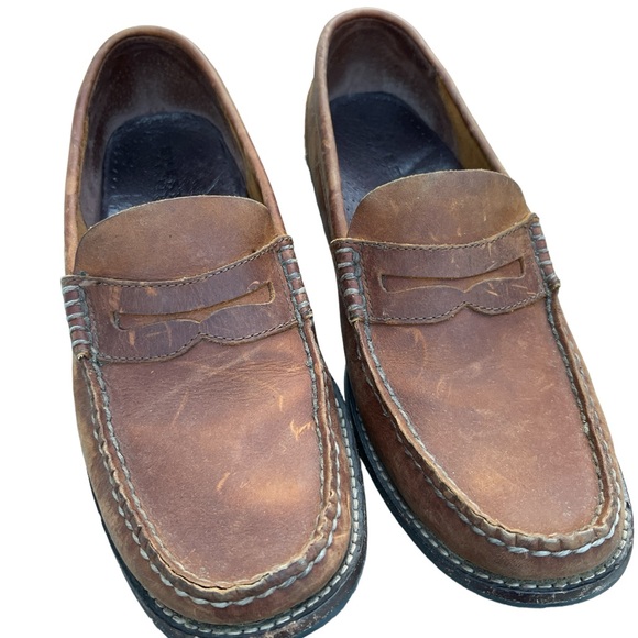 Sperry Men’s Leather Slip on Loafer Shoe Size 8.5 Brown STS10202 Preowned - Picture 7 of 9